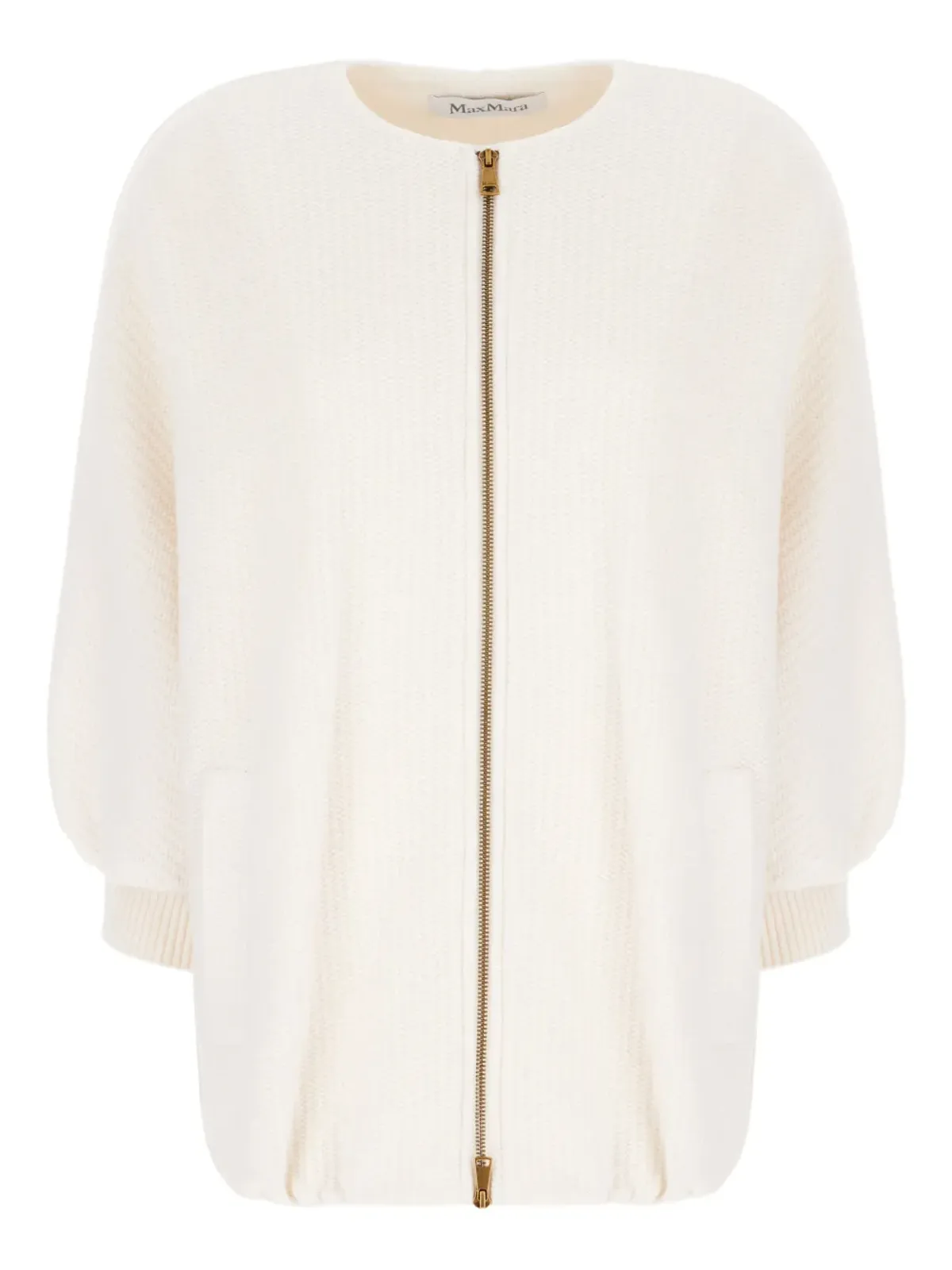 Max Mara ジップフロント ニットジャケット - 画像1
