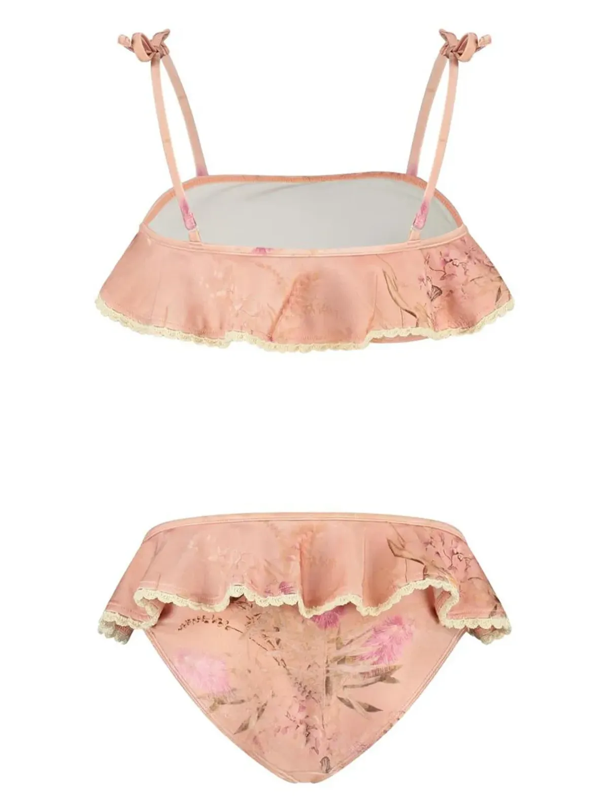 ZIMMERMANN Kids 花柄フリル付きビキニ - 画像2
