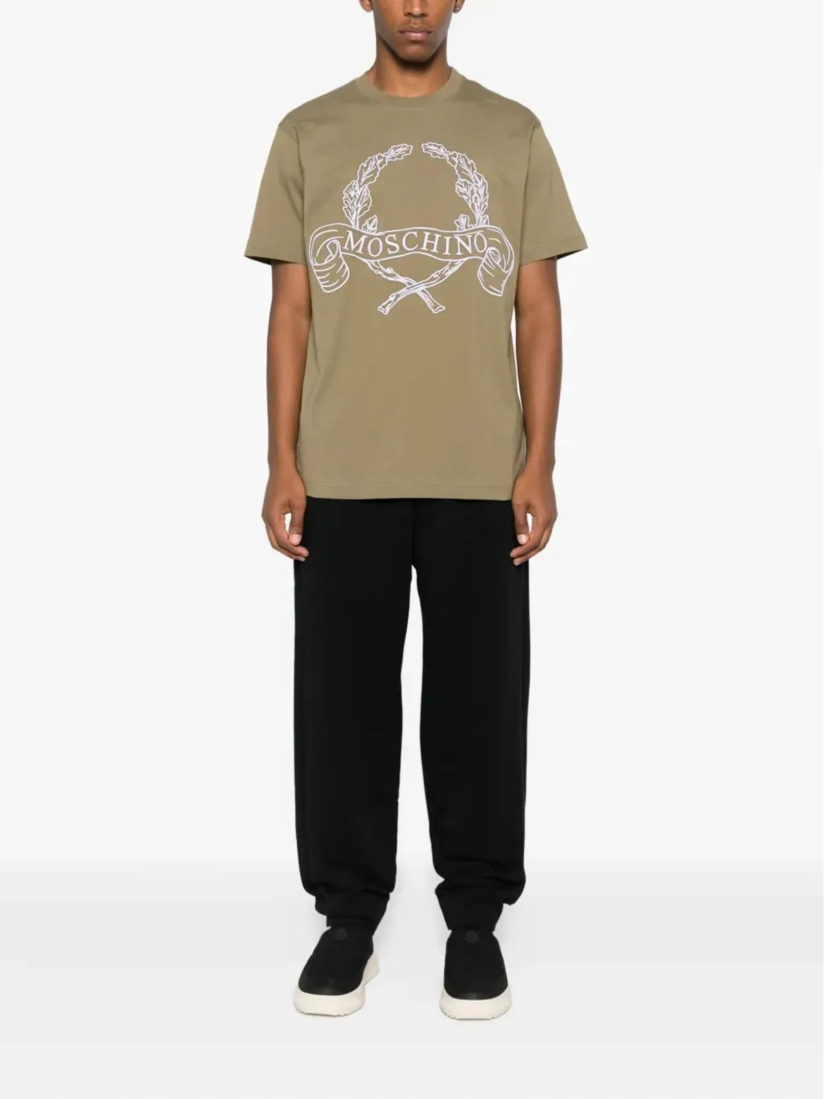 Moschino 月桂樹リース柄プリントTシャツ - 画像2