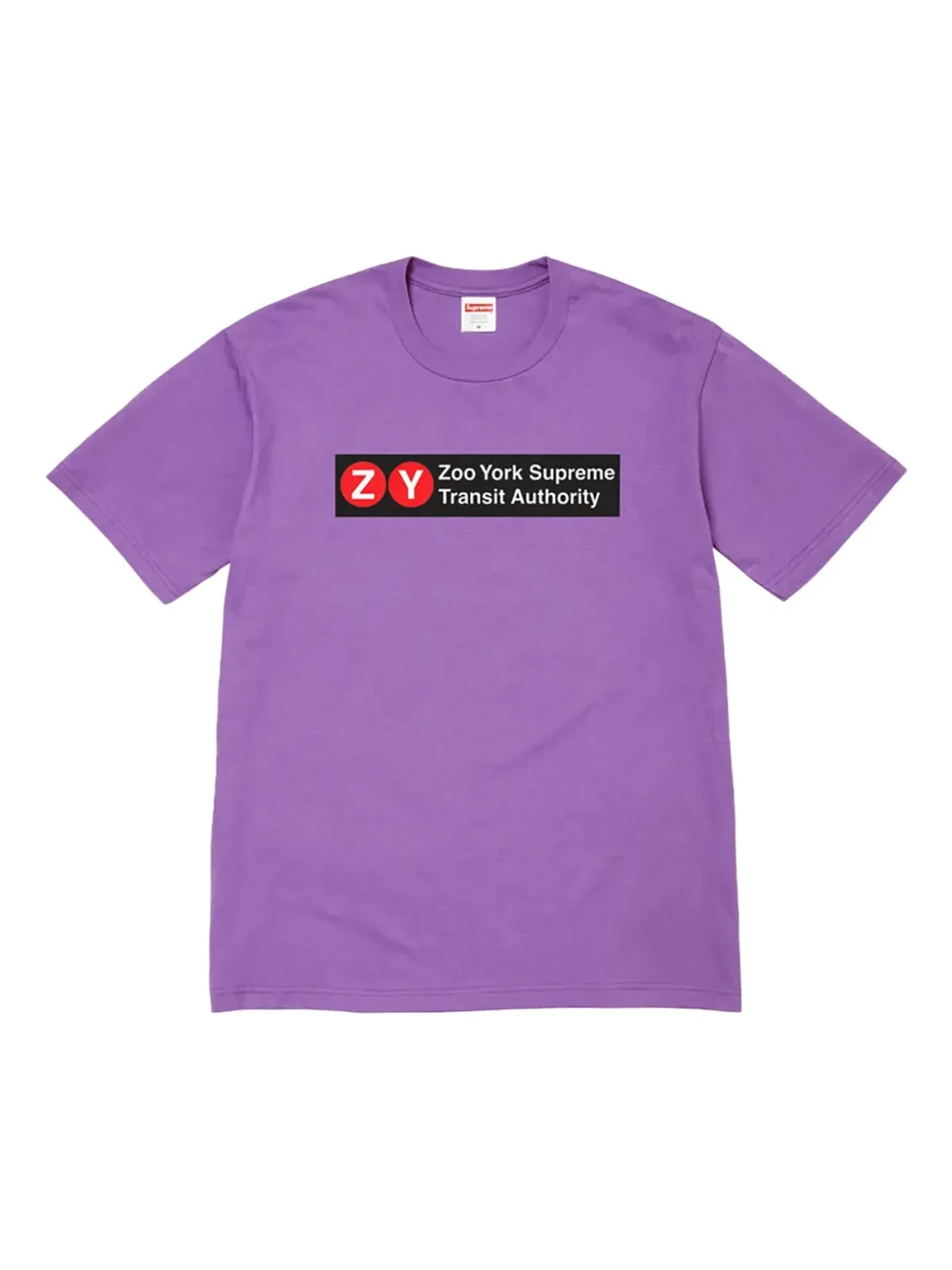 Supreme Zoo York Transit SS25 パープル Tシャツ - 画像1