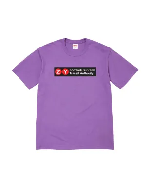 Supreme Zoo York Transit SS25 パープル Tシャツ - サムネイル1