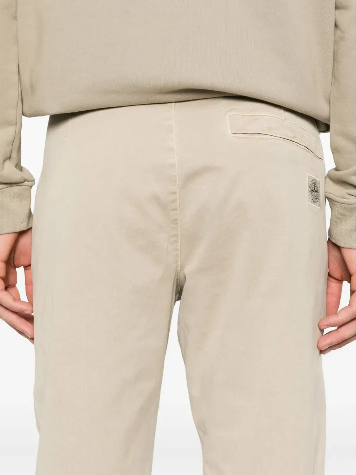 Stone Island オーガニックコットン テーパードパンツ - 画像5