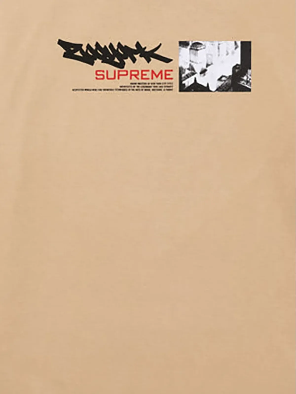 Supreme Zoo York Dynasty "SS 25 - Beige" Tシャツ - 画像2