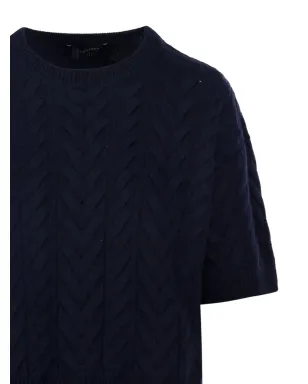 S Max Mara ケーブルニット半袖ジャンパー - サムネイル5