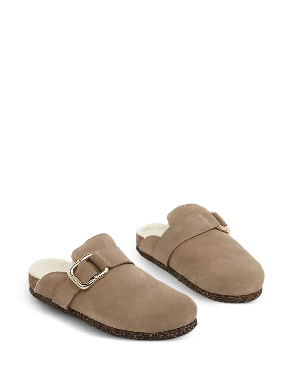 Flattered バックルディテール スエードミュール - 画像2