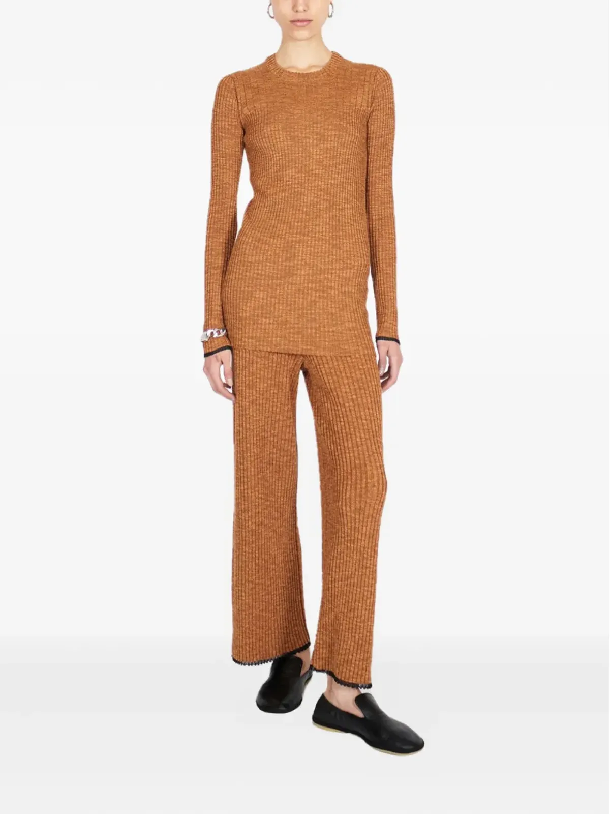 Proenza Schouler リブ編みのオープンバックトップス - 画像2