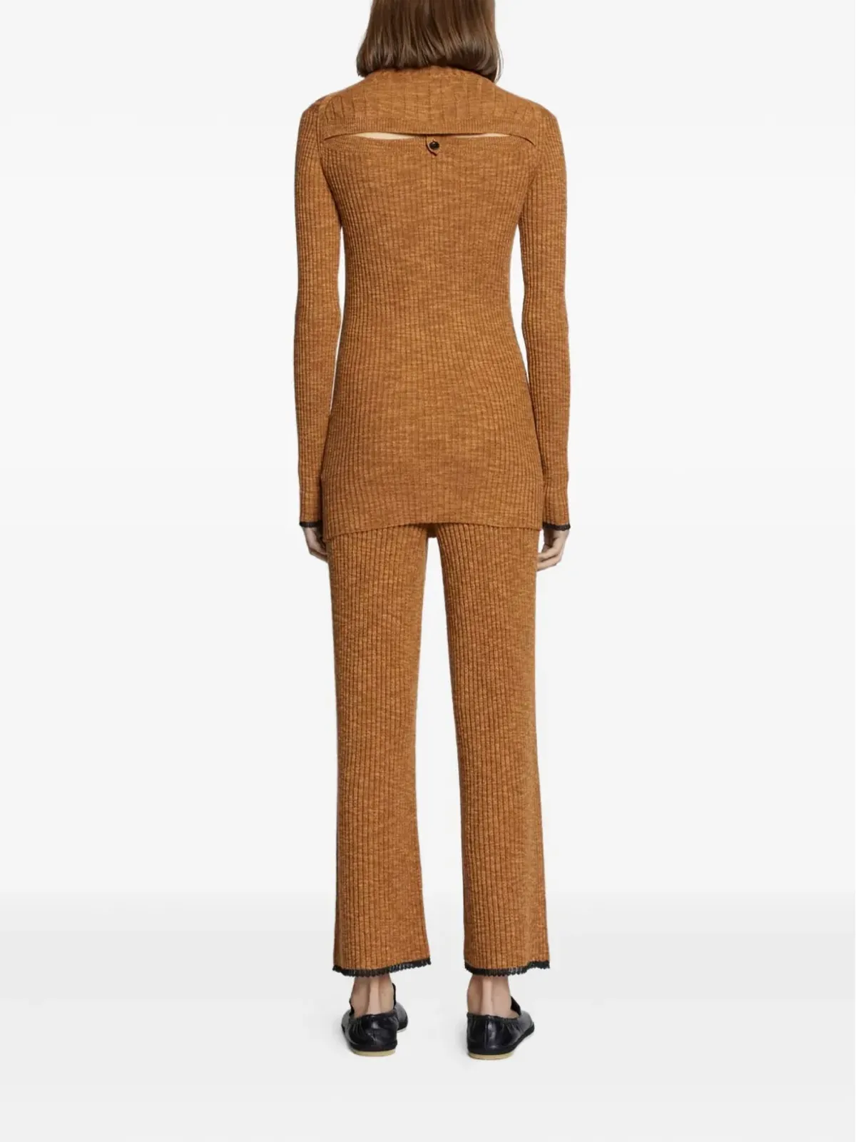 Proenza Schouler リブ編みのオープンバックトップス - 画像3