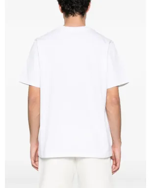 Casablanca Casa Way Orchid柄グラフィック Tシャツ - White - サムネイル4