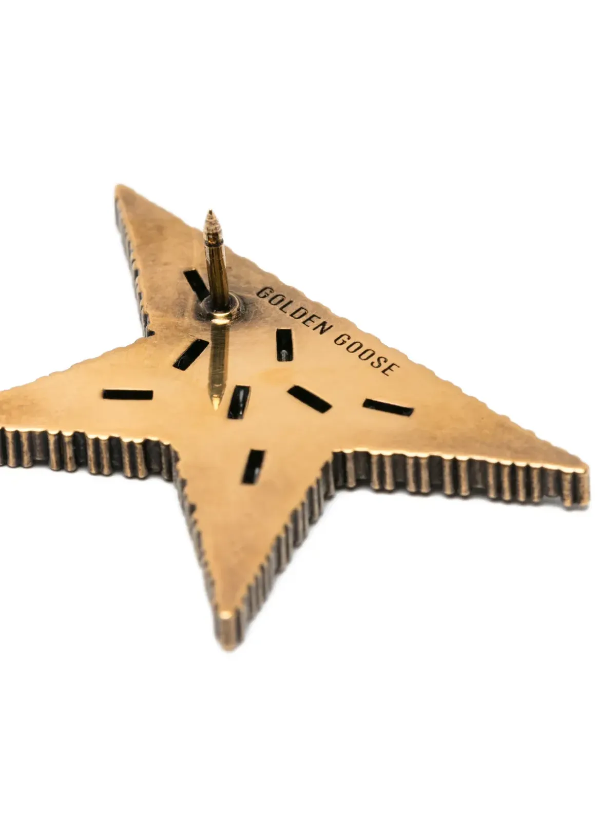 Golden Goose クリスタルビーズの星形ブローチ - 画像2