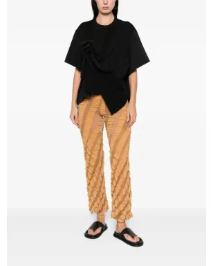 Anni Salonen ノットディテール クルーネック Tシャツ - ブラック - サムネイル2