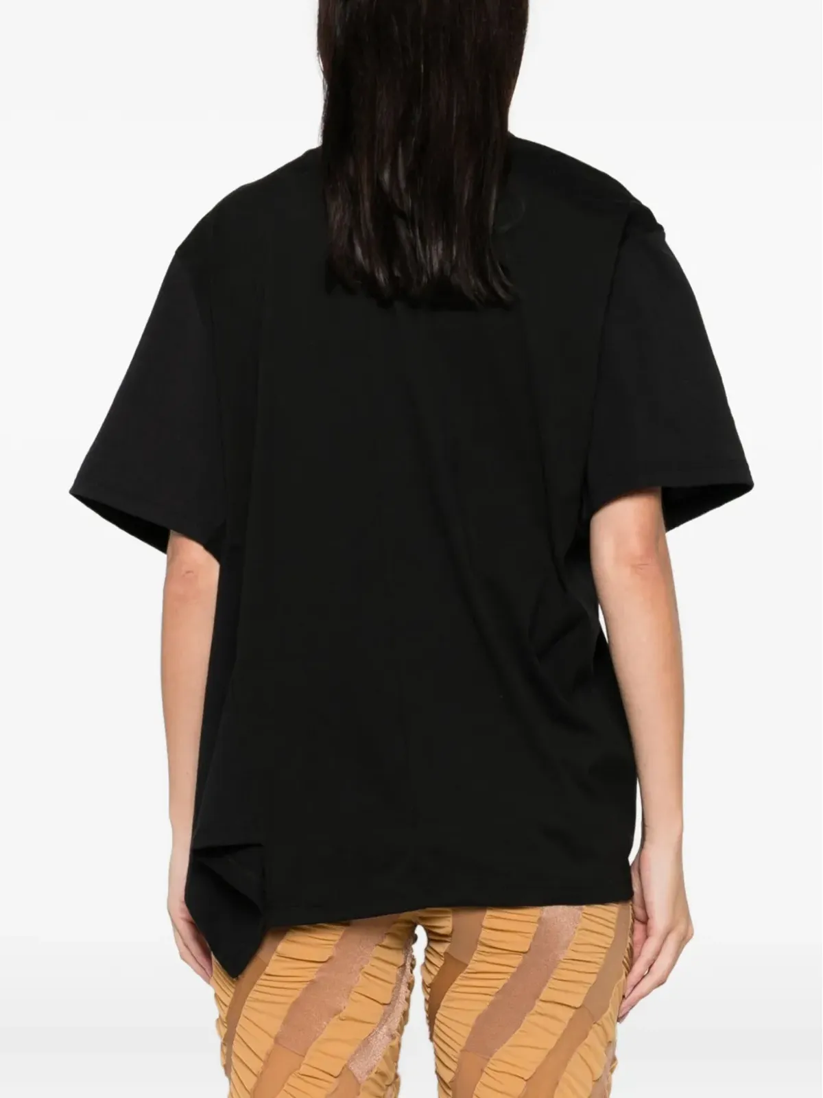 Anni Salonen ノットディテール クルーネック Tシャツ - ブラック - 画像4