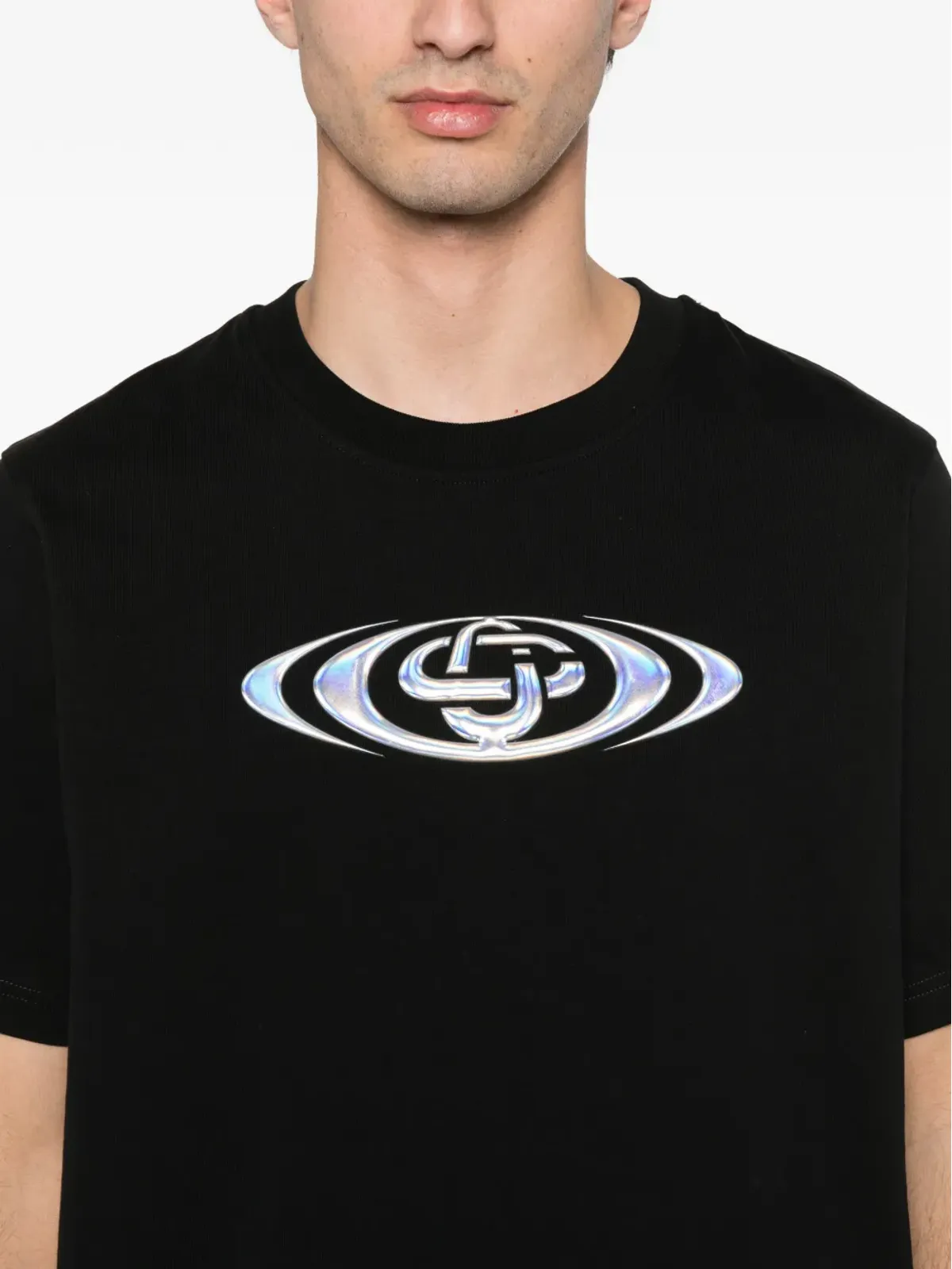 Casablanca warped-logo クラシックTシャツ - 画像5