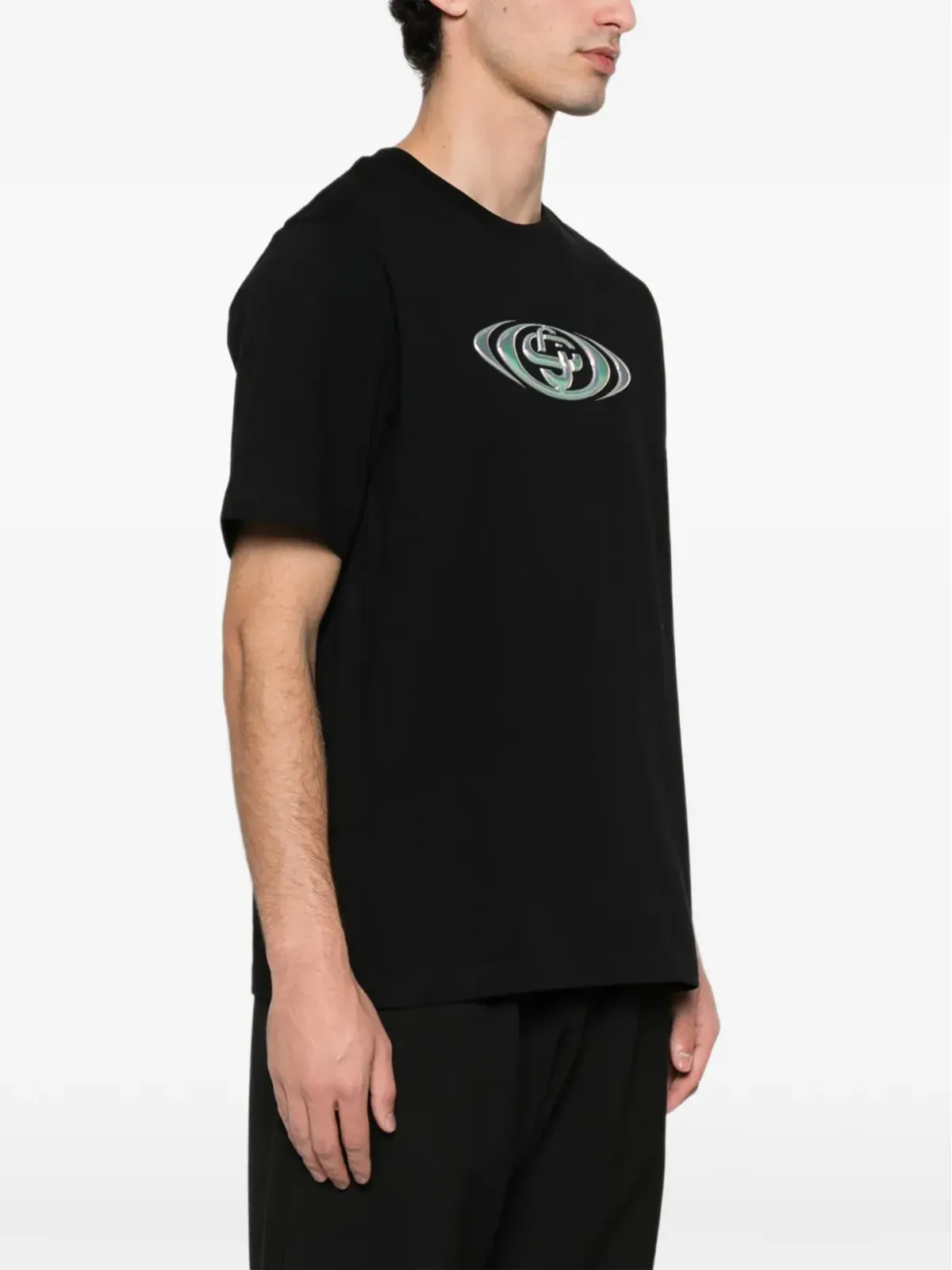 Casablanca warped-logo クラシックTシャツ - 画像3