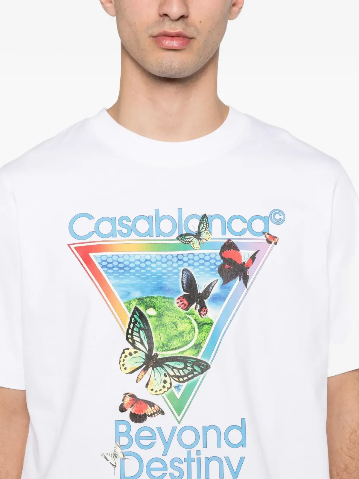 Casablanca テニスクラブ ビヨンド デスティニー グラフィック Tシャツ - 画像5