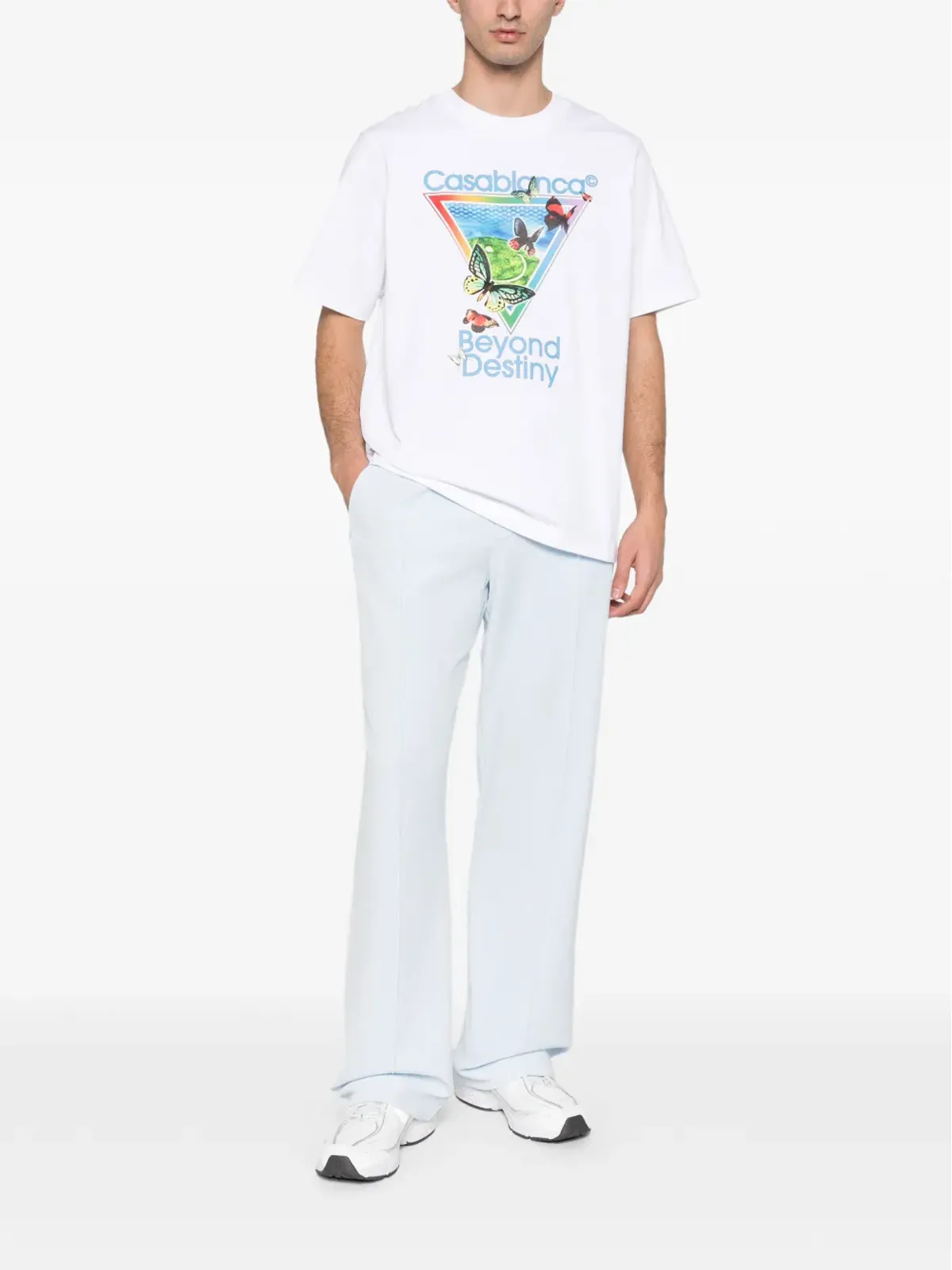 Casablanca テニスクラブ ビヨンド デスティニー グラフィック Tシャツ - 画像2