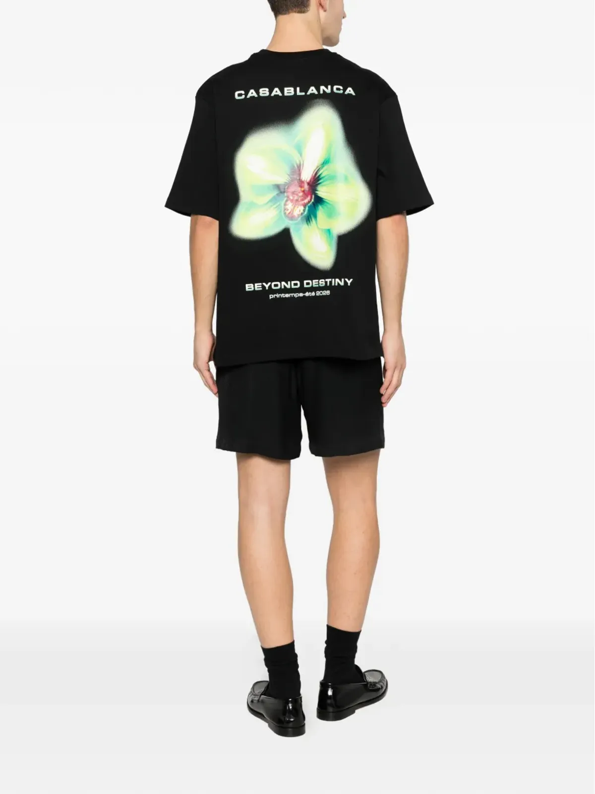 Casablanca グリッチオーキッド オーバーサイズ Tシャツ - 画像2