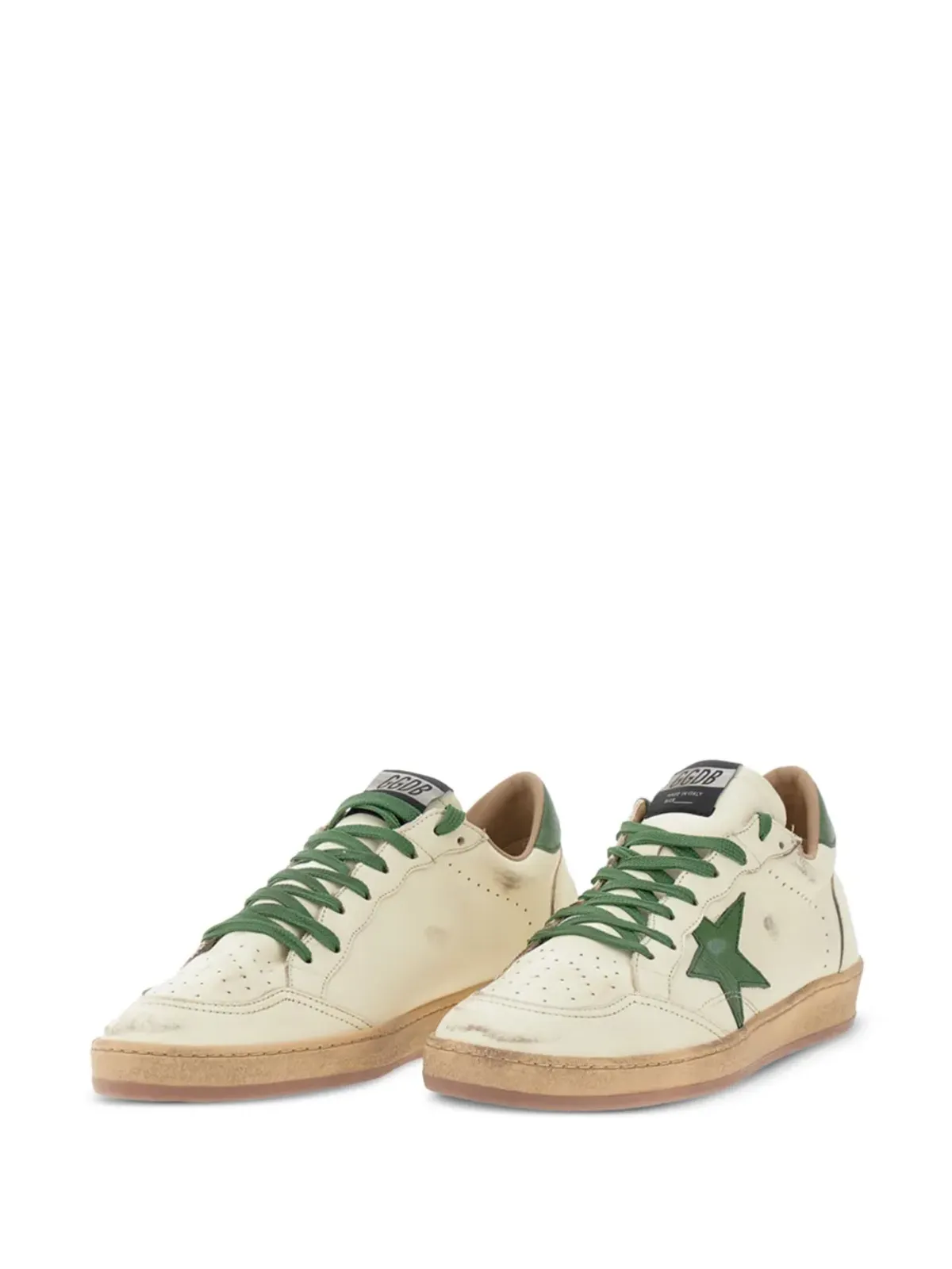 Golden Goose leather star trainers - White - 画像2