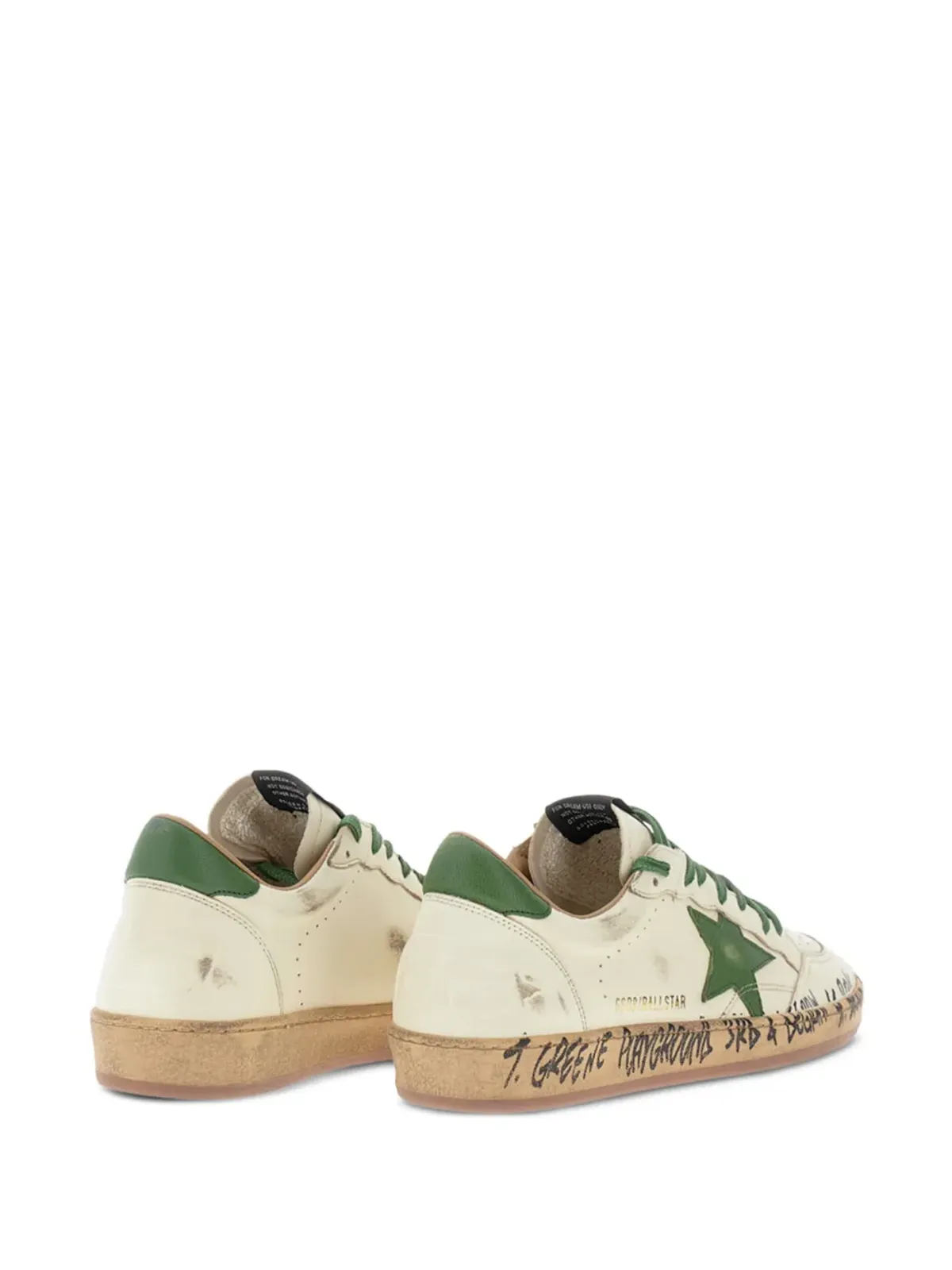 Golden Goose leather star trainers - White - 画像3