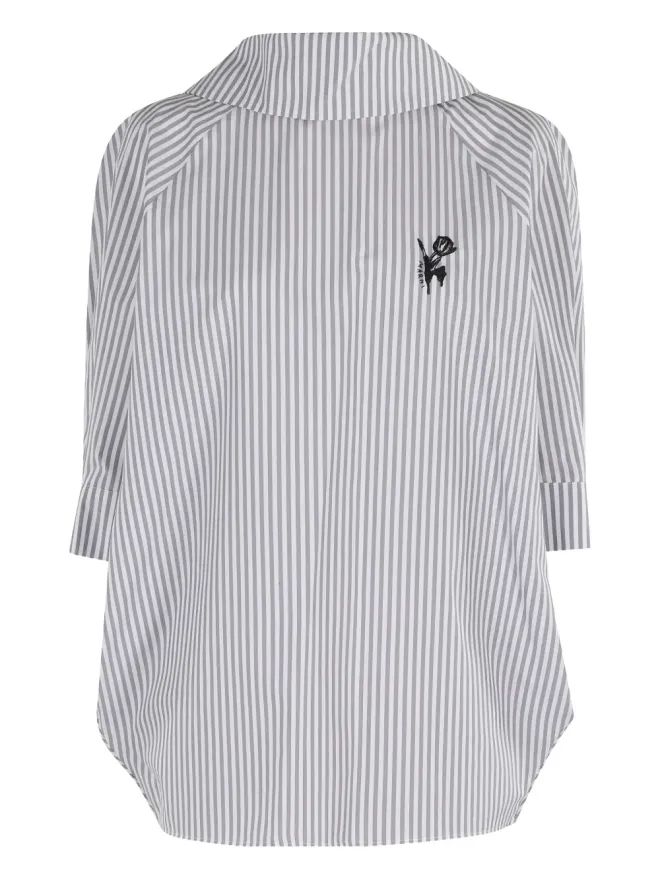 Marni Marni striped-pattern shirt - Blueの商品画像