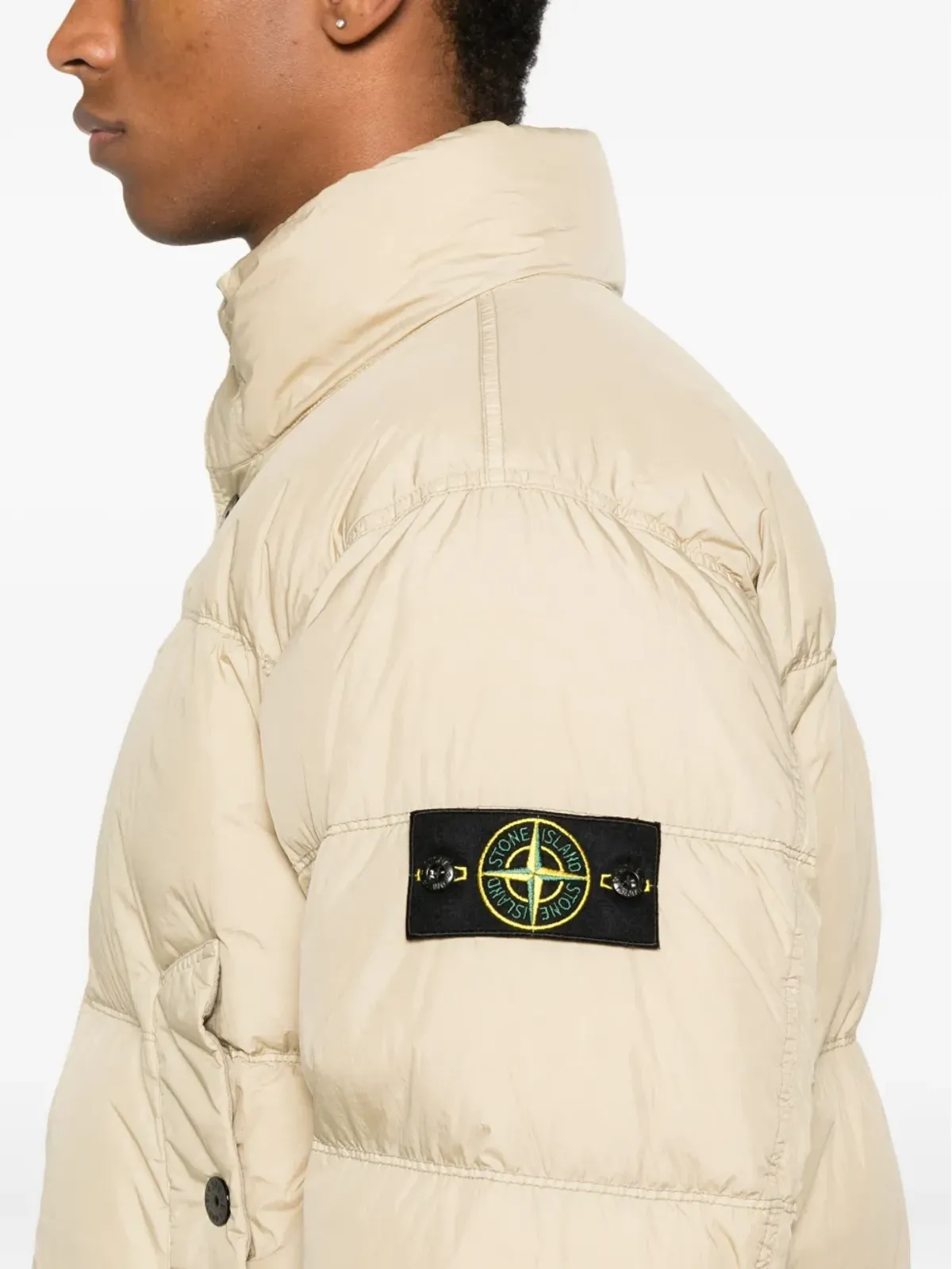 Stone Island コンパスバッジ付きキルテッドダウンジャケット - 画像5