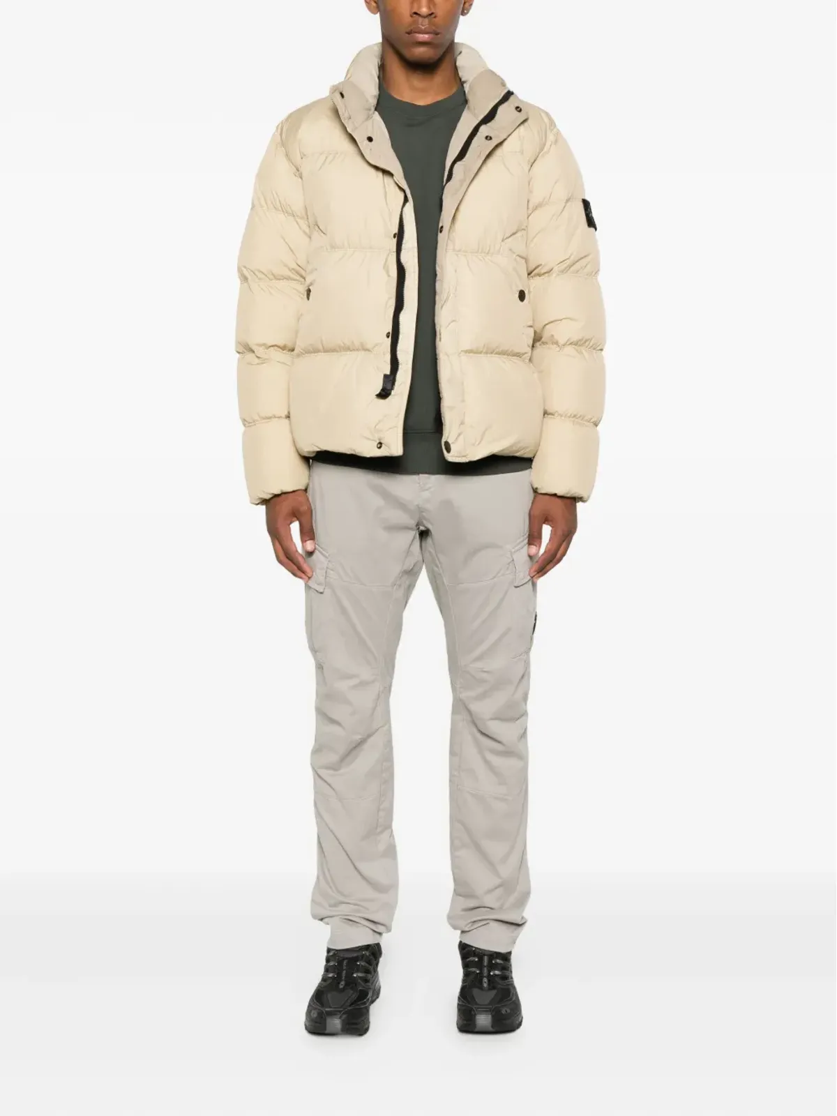 Stone Island コンパスバッジ付きキルテッドダウンジャケット - 画像2