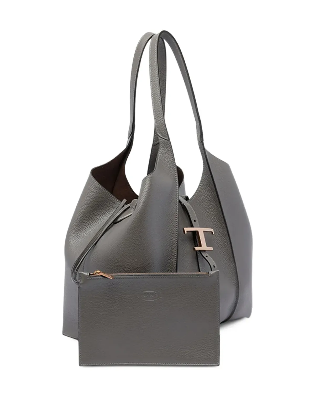 Tod's T-clasp レザートートバッグ - 画像4