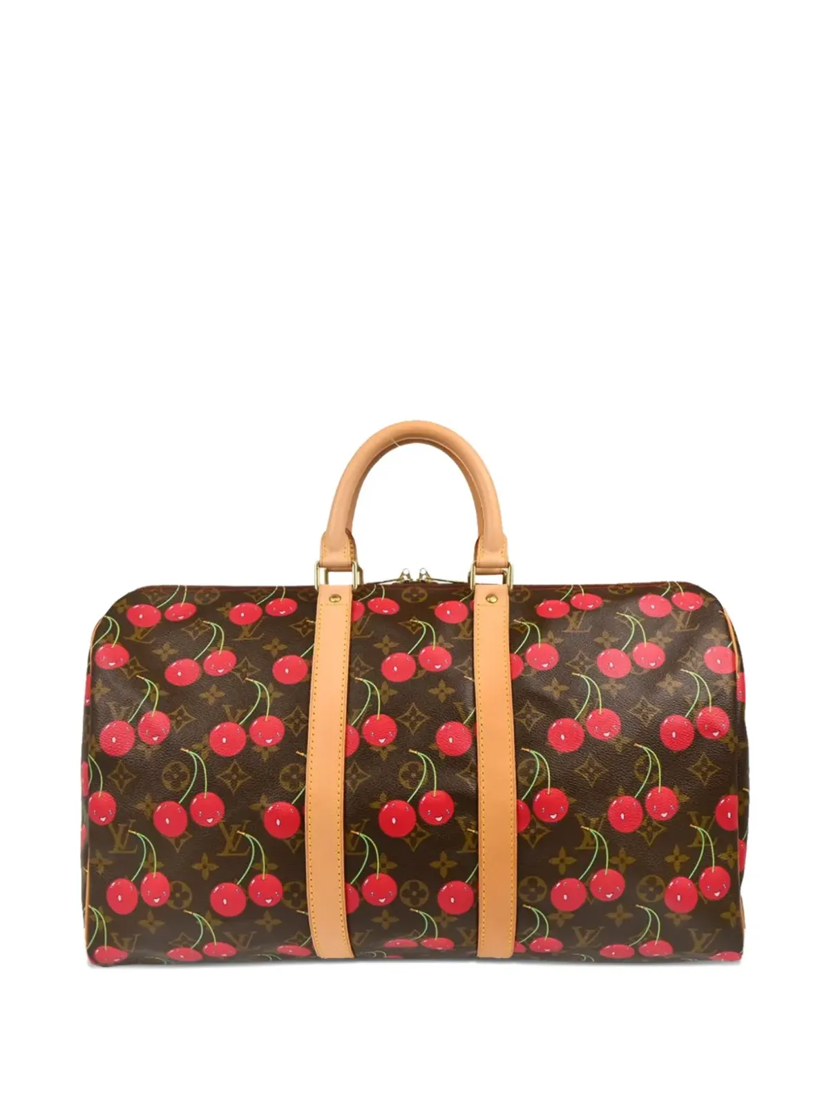 Louis Vuitton ビンテージ x Takashi Murakami モノグラム Keepall トラベルバッグ ブラウン - 画像1