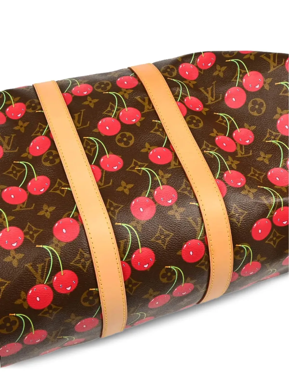 Louis Vuitton ビンテージ x Takashi Murakami モノグラム Keepall トラベルバッグ ブラウン - 画像5