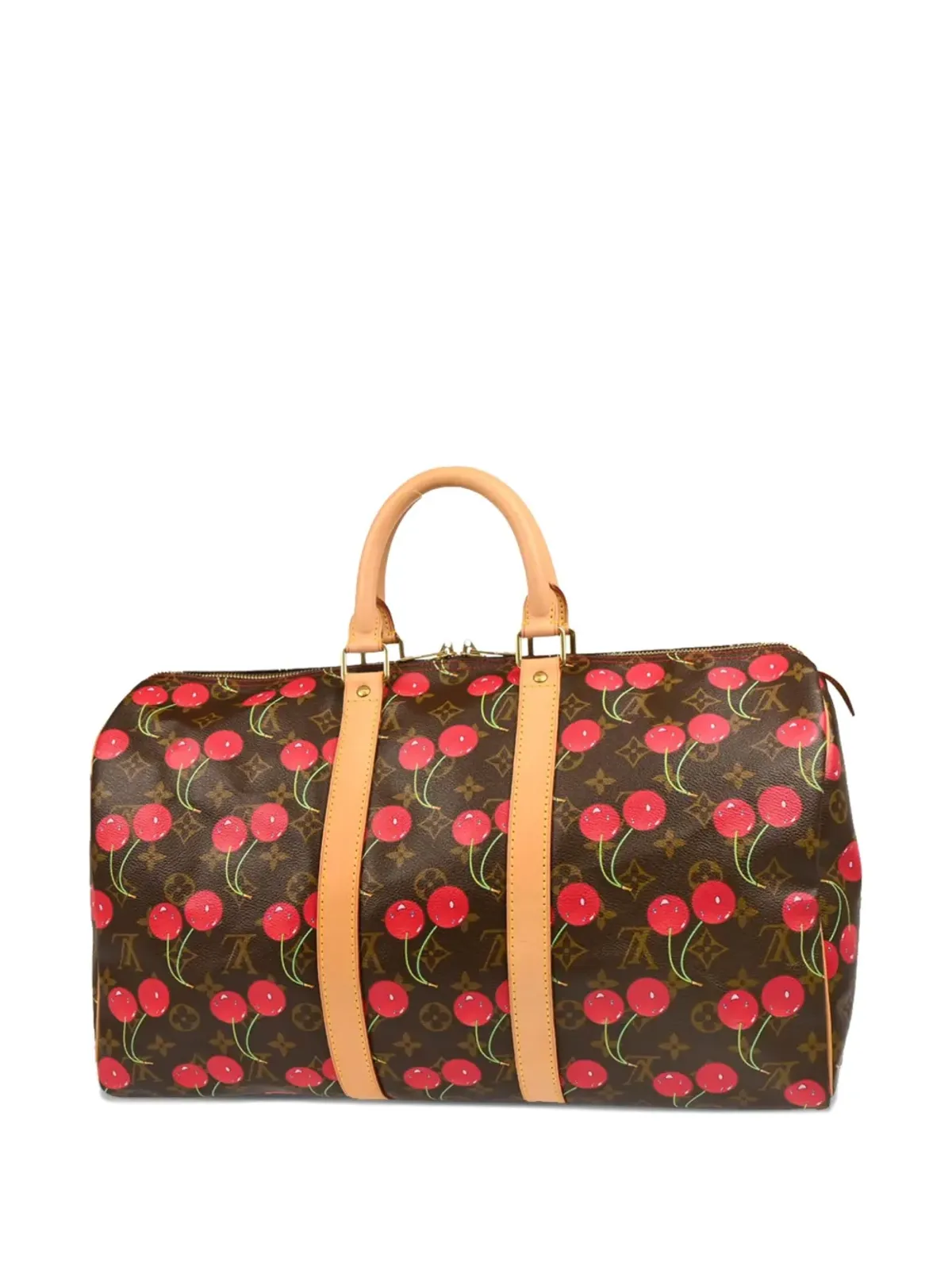Louis Vuitton ビンテージ x Takashi Murakami モノグラム Keepall トラベルバッグ ブラウン - 画像2