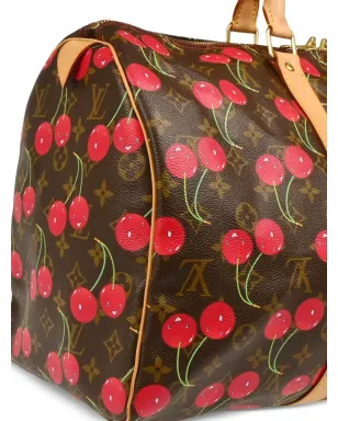 Louis Vuitton ビンテージ x Takashi Murakami モノグラム Keepall トラベルバッグ ブラウン - サムネイル3