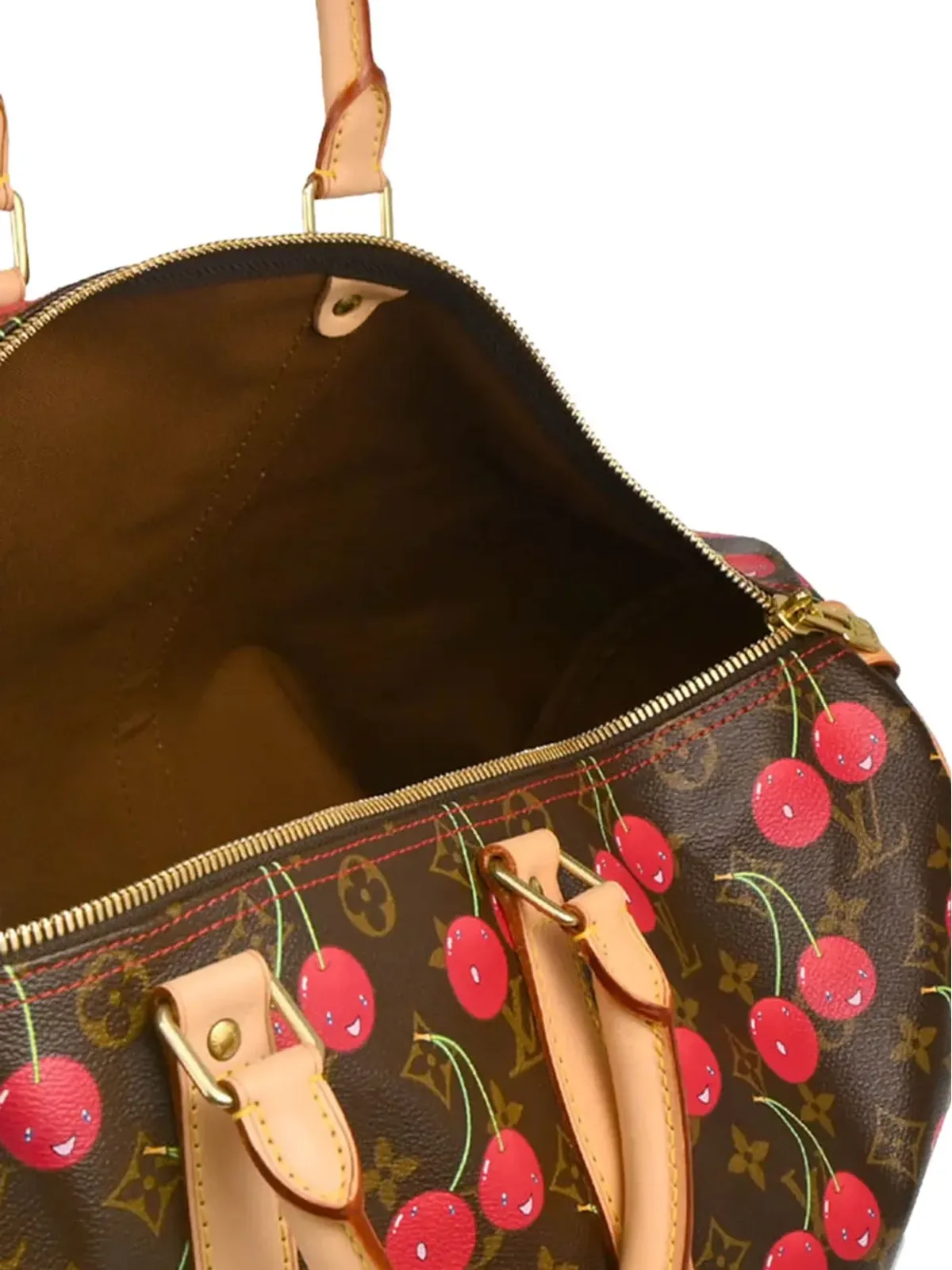 Louis Vuitton ビンテージ x Takashi Murakami モノグラム Keepall トラベルバッグ ブラウン - 画像4