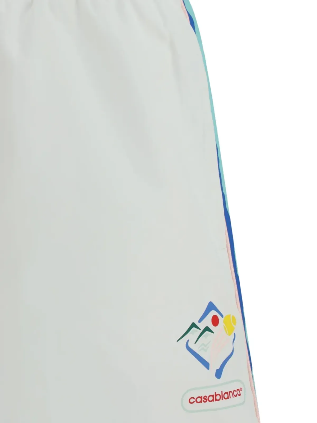 Casablanca Casa Sportif グラフィックパネル ウィンドブレーカーショーツ ホワイト - 画像5