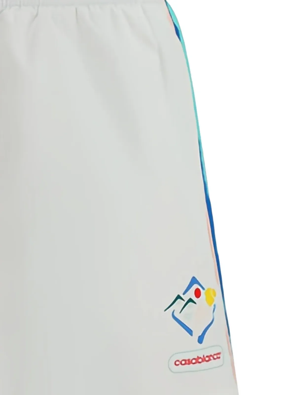 Casablanca Casa Sportif グラフィックパネル ウィンドブレーカーショーツ ホワイト - 画像4