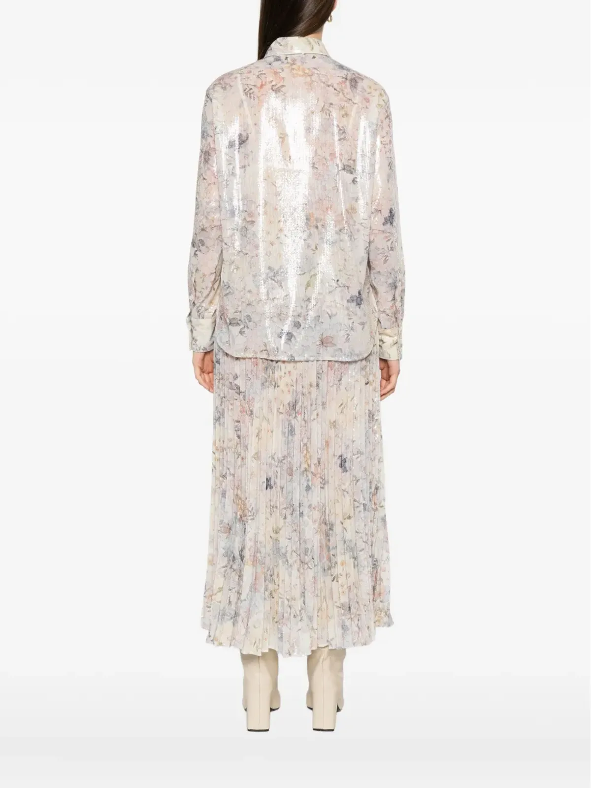 Golden Goose スパンコール花柄シャツ - 画像4