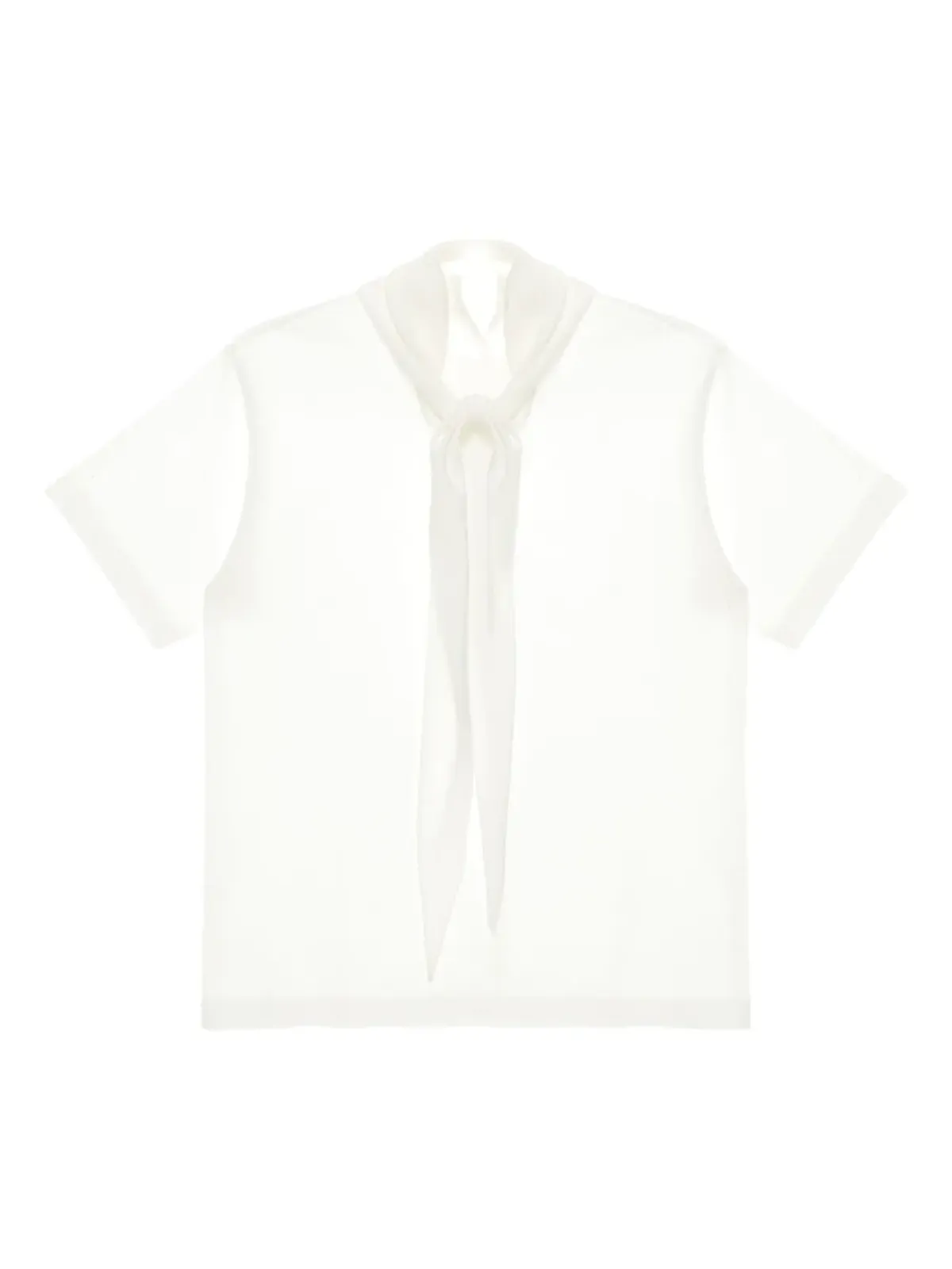Carven スカーフカラー付きコットンTシャツ - 画像1