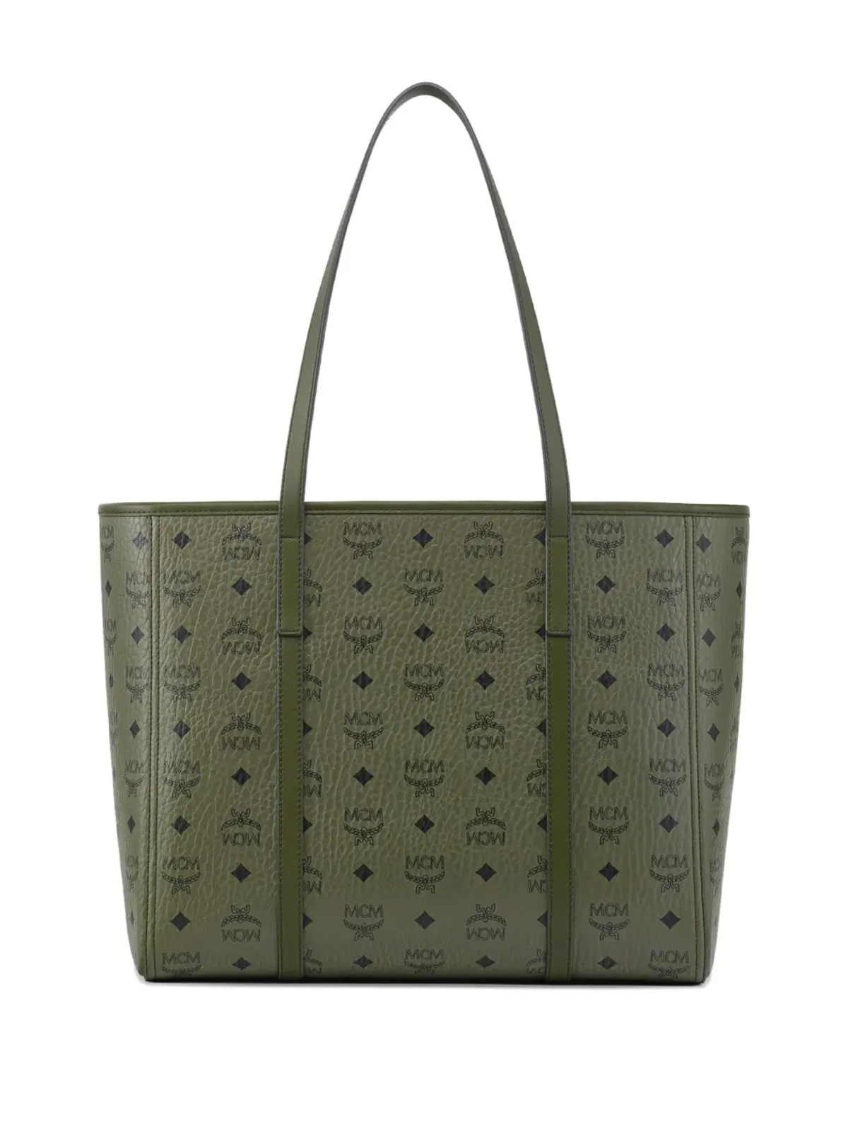 MCM トニ レザー ショッパーバッグ - 画像2