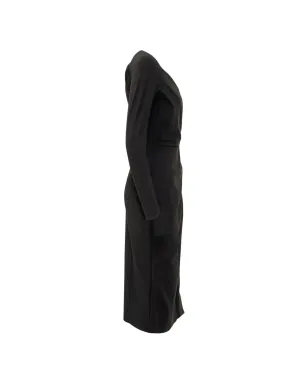 CHIARA BONI La Petite Robe グリッターディテール Vネック ドレス - ブラック - サムネイル3