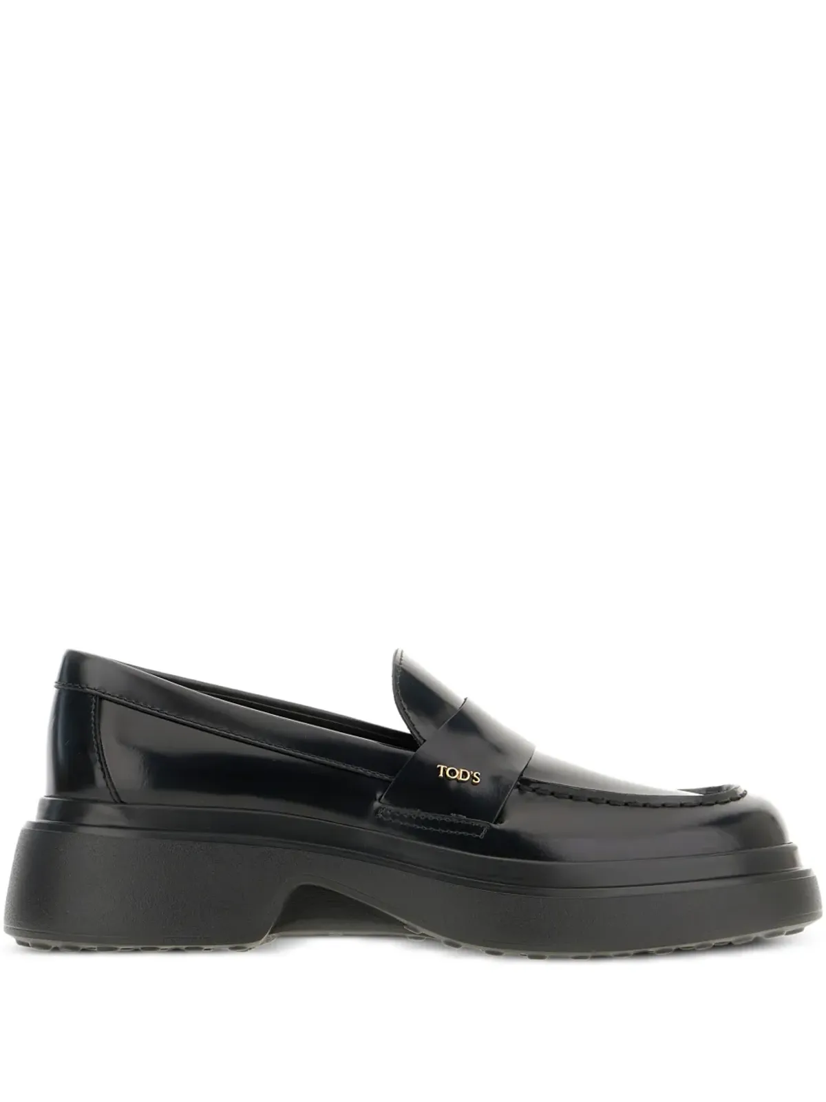 Tod's プラットフォームレザーローファー - ブラック - 画像1