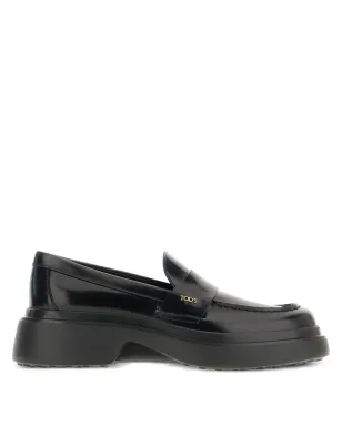 Tod's プラットフォームレザーローファー - ブラック - サムネイル1