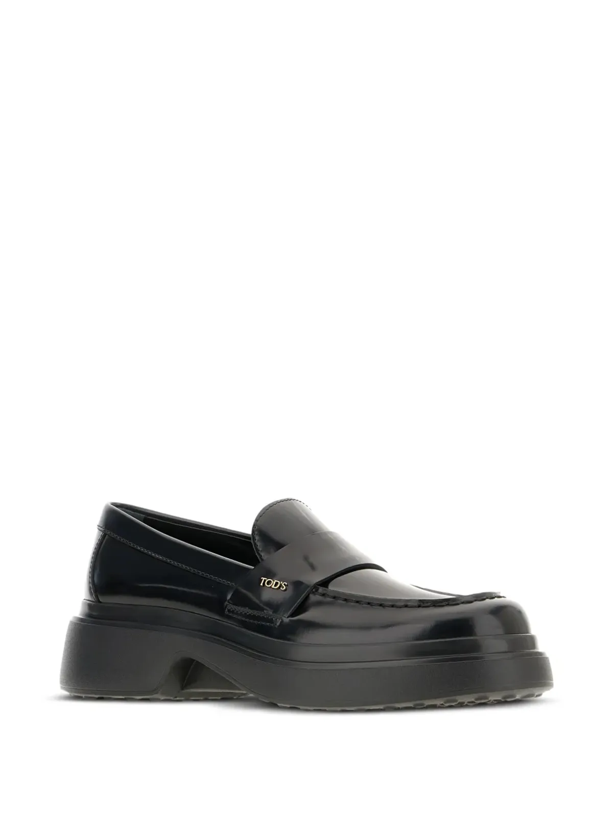 Tod's プラットフォームレザーローファー - ブラック - 画像2