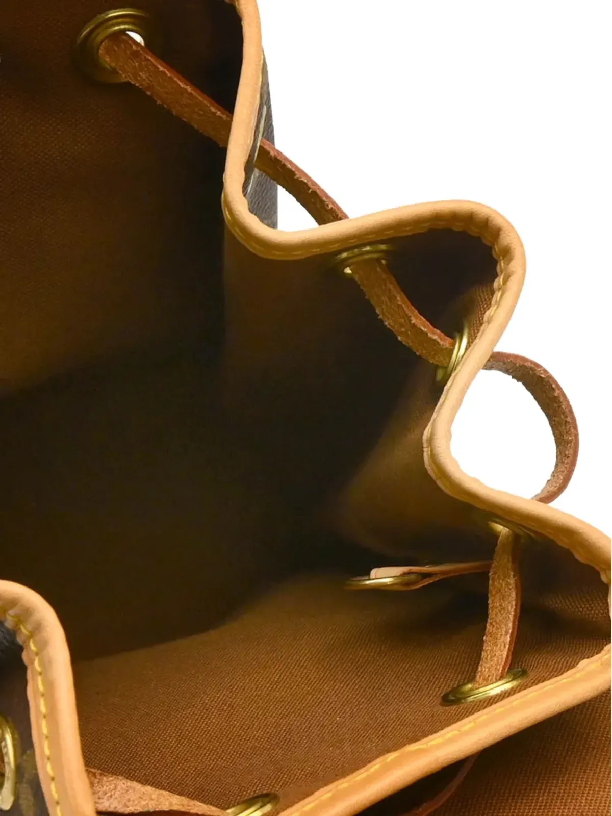 Louis Vuitton Pre-Owned 1997 Monogram Montsouris ミニバックパック（ブラウン） - 画像2