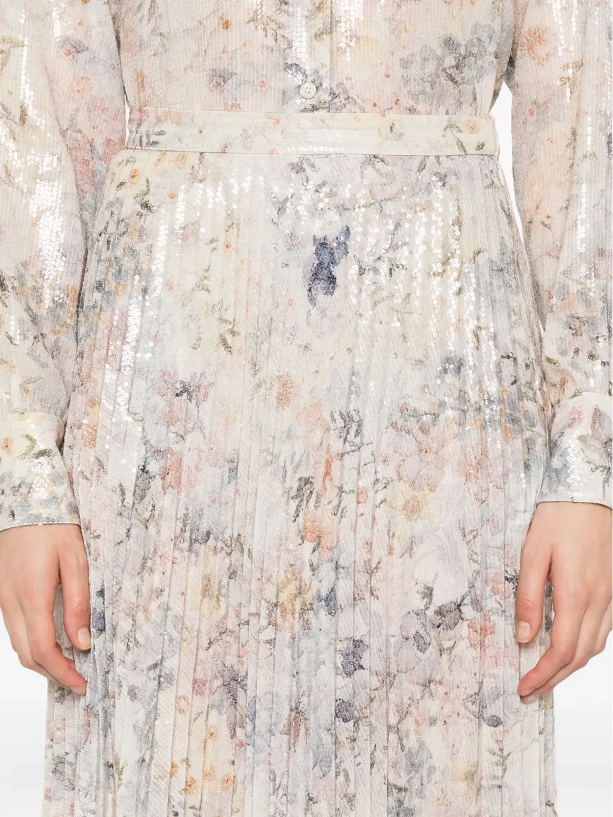 Golden Goose スパンコール装飾プリーツスカート - 画像5