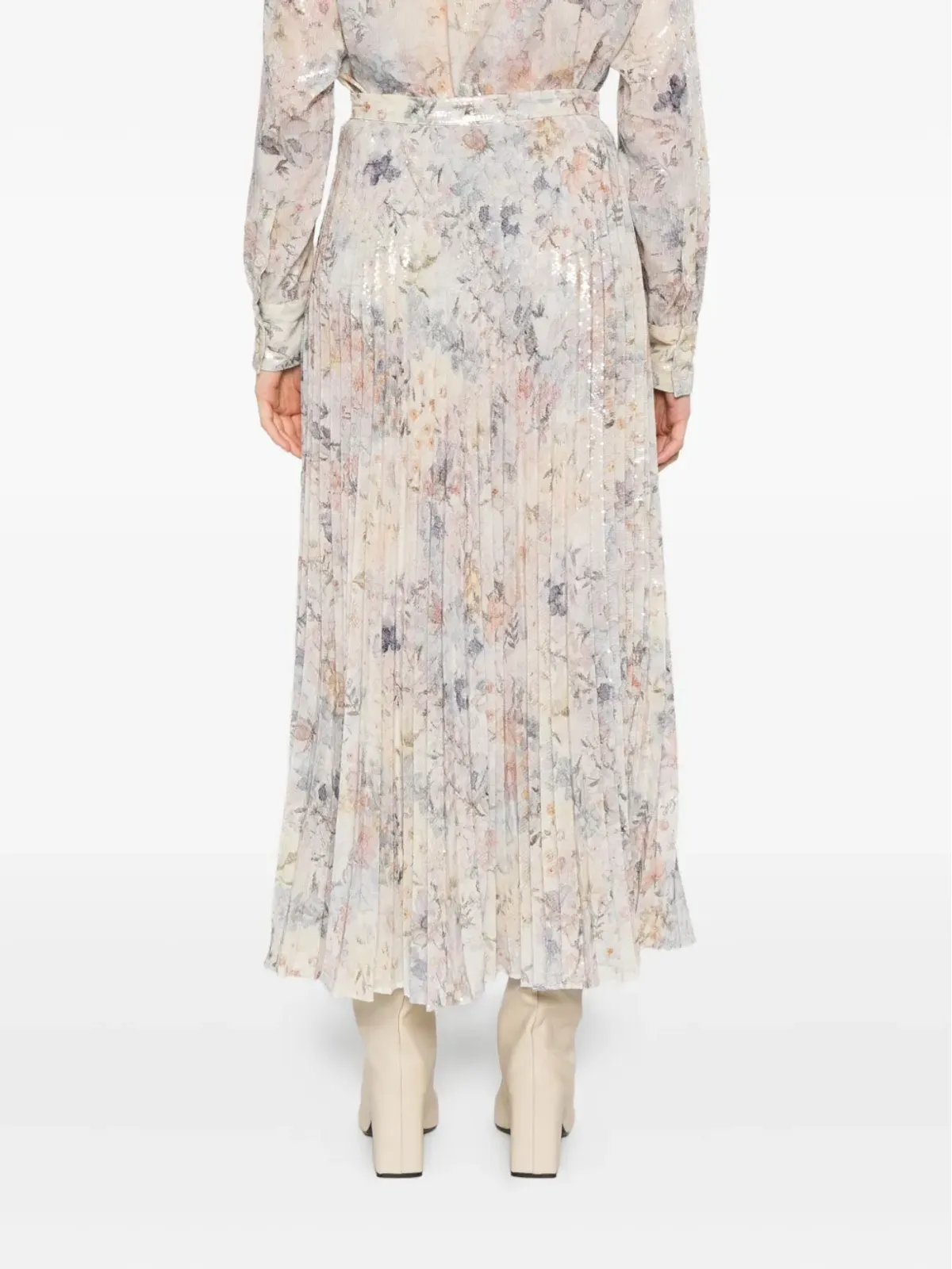 Golden Goose スパンコール装飾プリーツスカート - 画像4