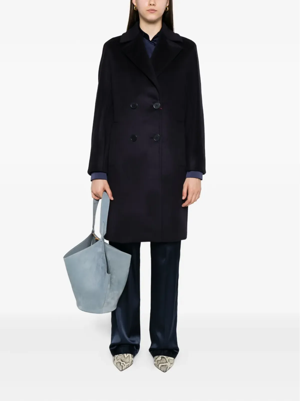 Max Mara ダブルブレスト ウールコート - 画像2