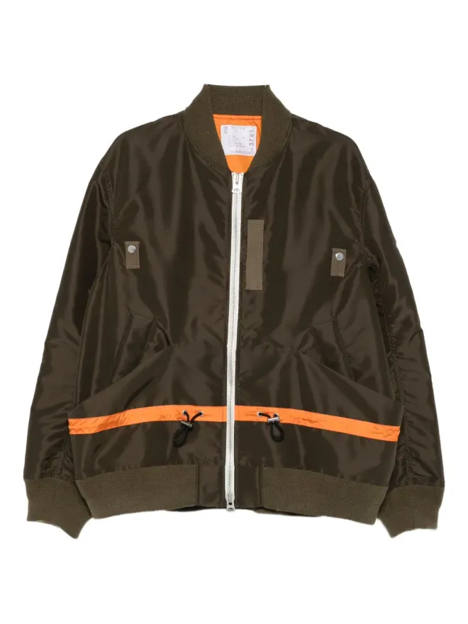 sacai sacai ドローストリングウエスト ボンバージャケットの商品画像