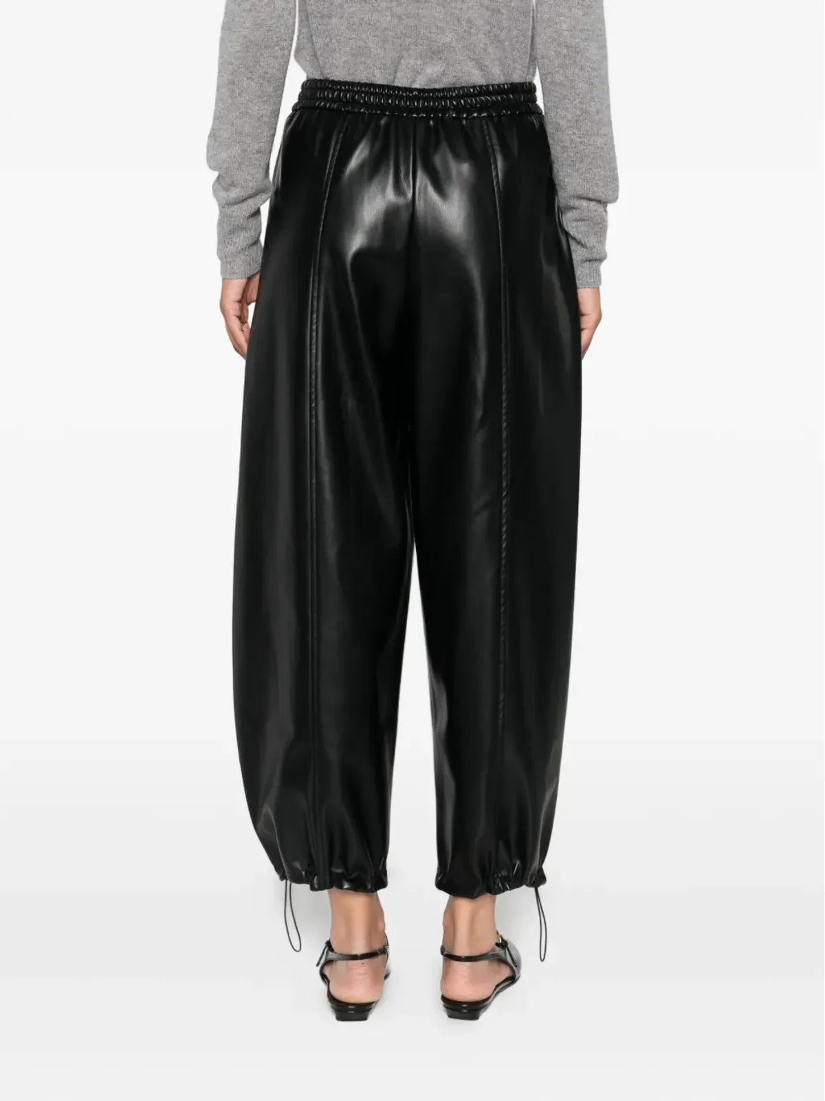 PINKO ゴム入りウエストバンド テーパードパンツ - 画像4