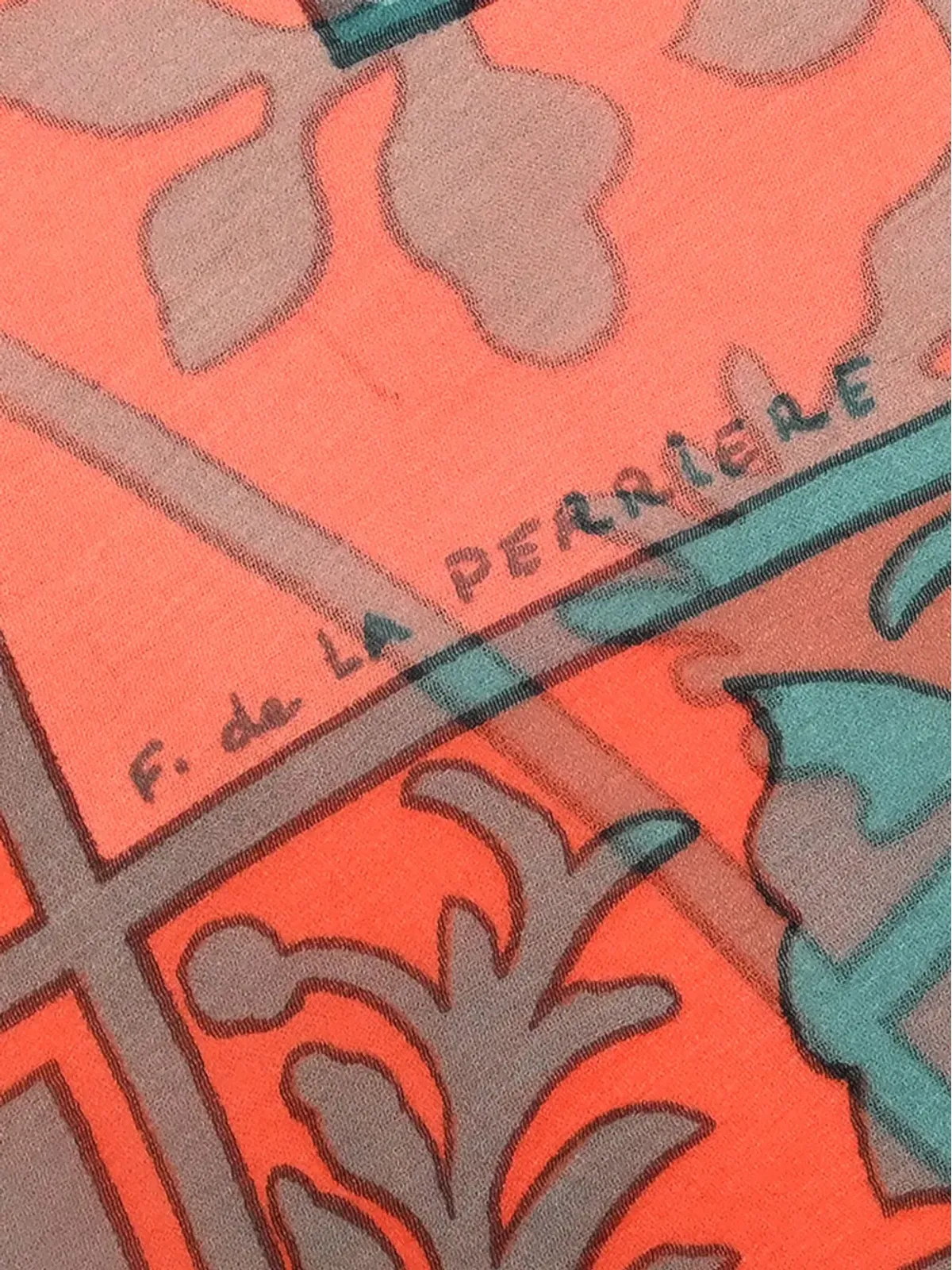 Hermès シルクスカーフ ビンテージ - オレンジ - 画像2