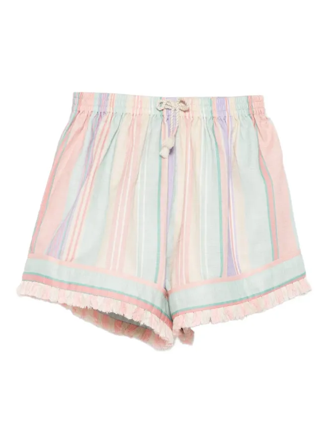 ZIMMERMANN Kids ZIMMERMANN Kids ストライプ柄フリンジショーツの商品画像