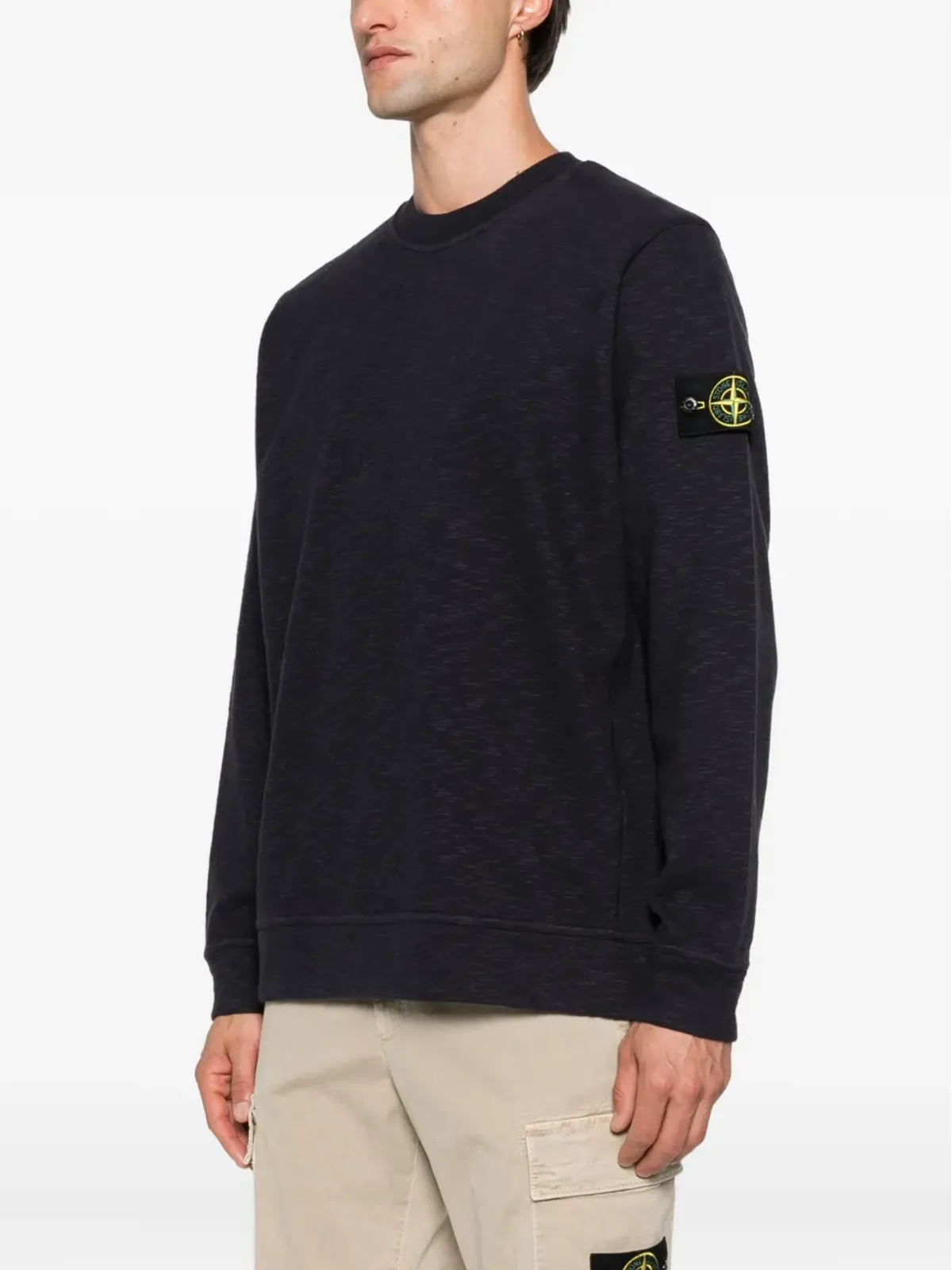 Stone Island パッチポケット付きコットン スウェットシャツ - ブルー - 画像3