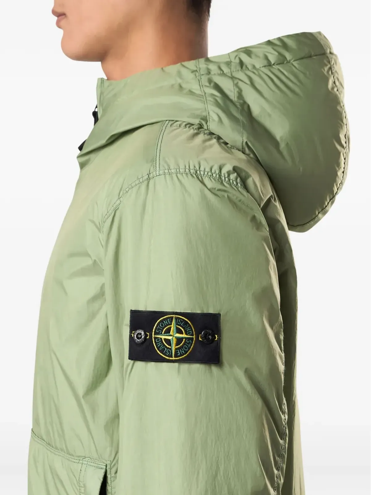 Stone Island ロゴパッチ付きジップジャケット - 画像3